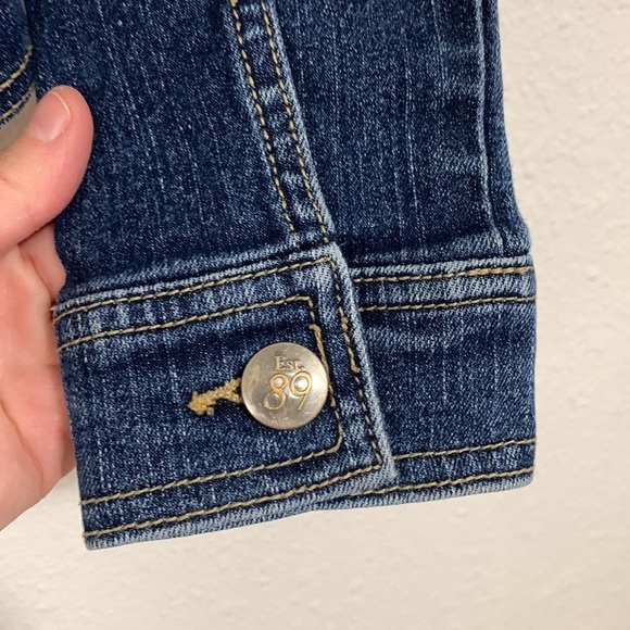 Children’s Place Kids Girls Denim Jacket Size 10/12 - Picture 4 of 6